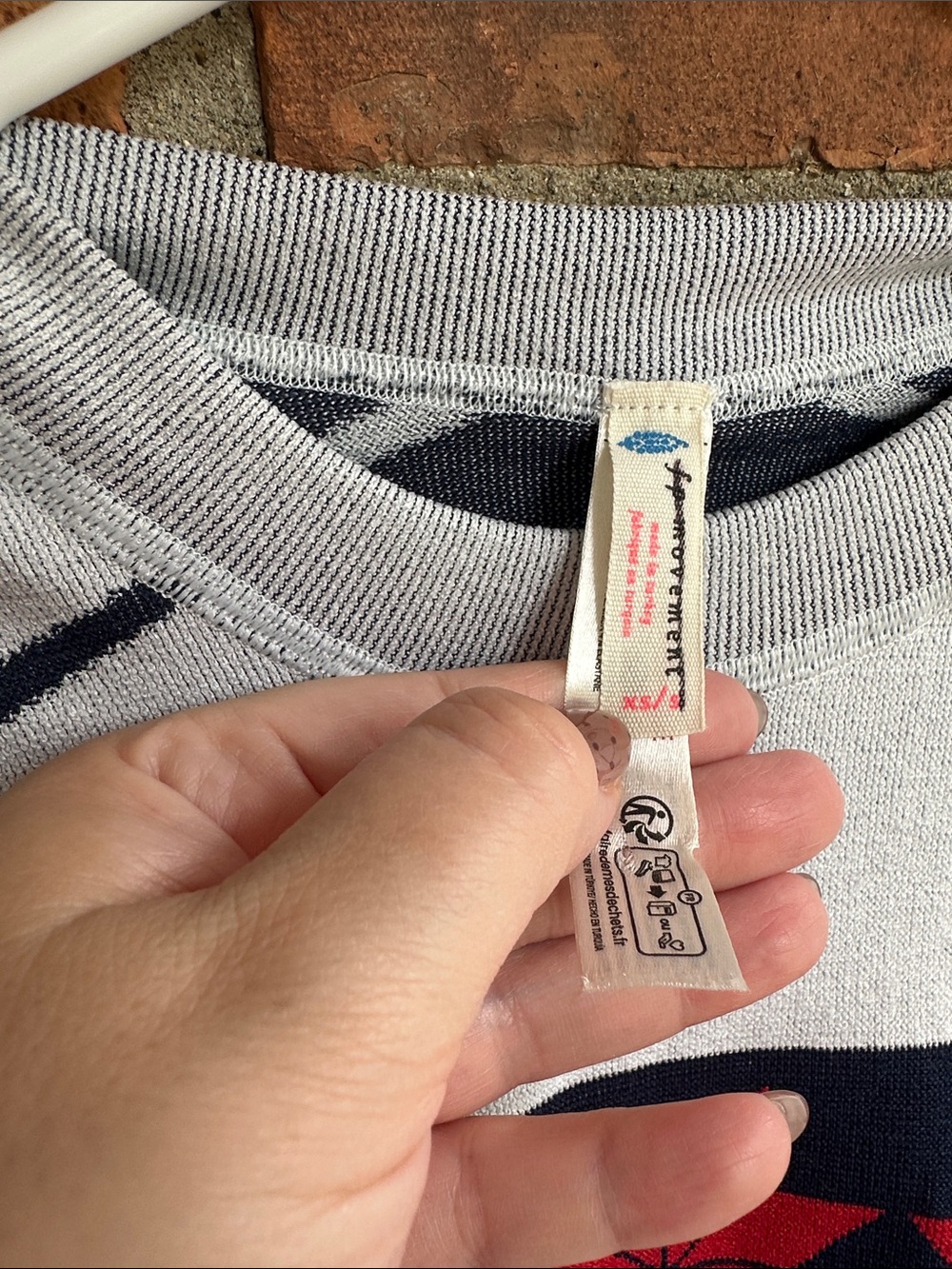 FP Movement Myoko Jacquard Layer top  XS NWOT - Picture 5 of 6